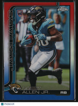 LeQuint Allen Jr. 2025 Topps Chrome Red White and Blue Refractor #384
