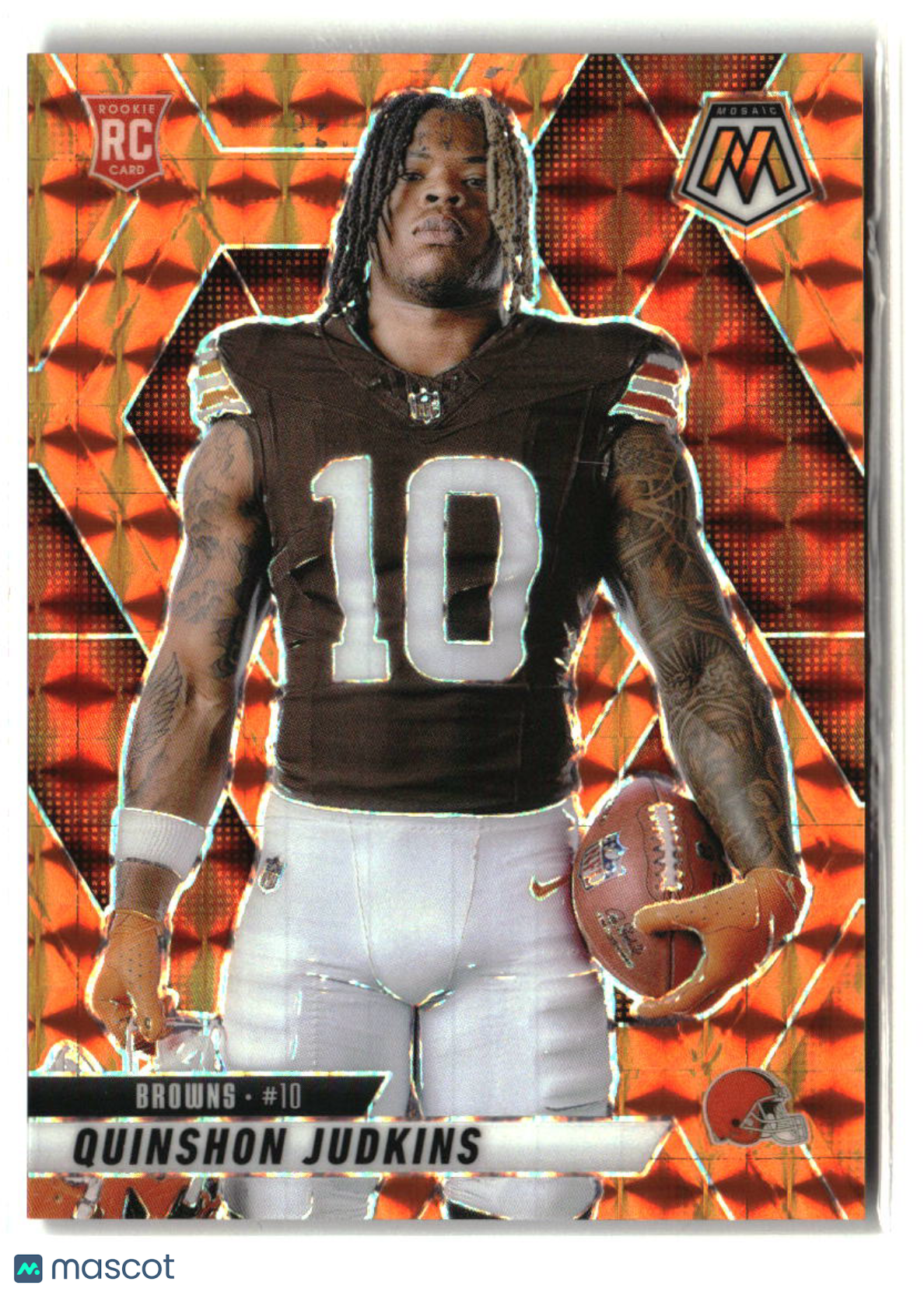 Quinshon Judkins 2025 Panini Mosaic Mosaic Orange #276 #/199