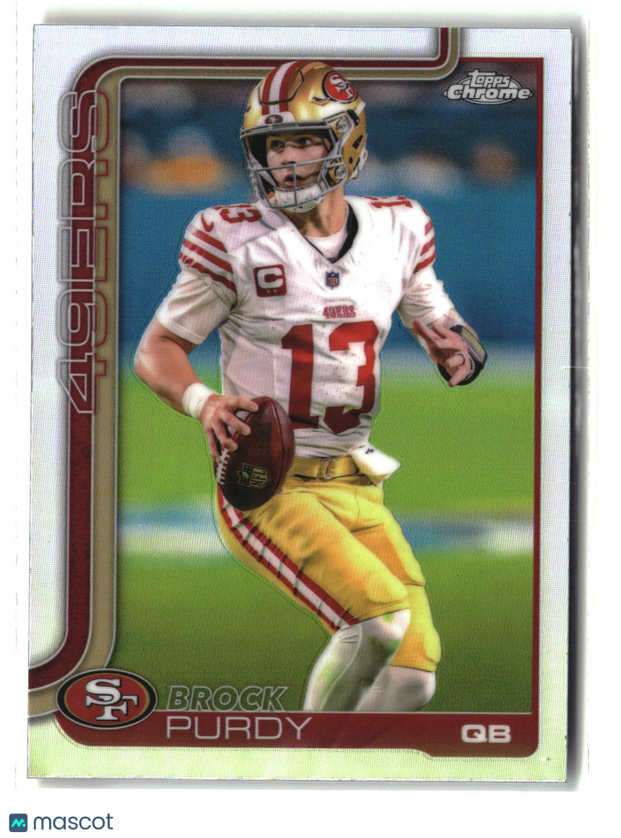 Brock Purdy 2025 Topps Chrome Refractor #262