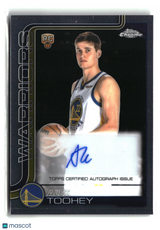 Alex Toohey 2025-26 Topps Chrome Update Chrome Autographs Refractor #TCA-AT