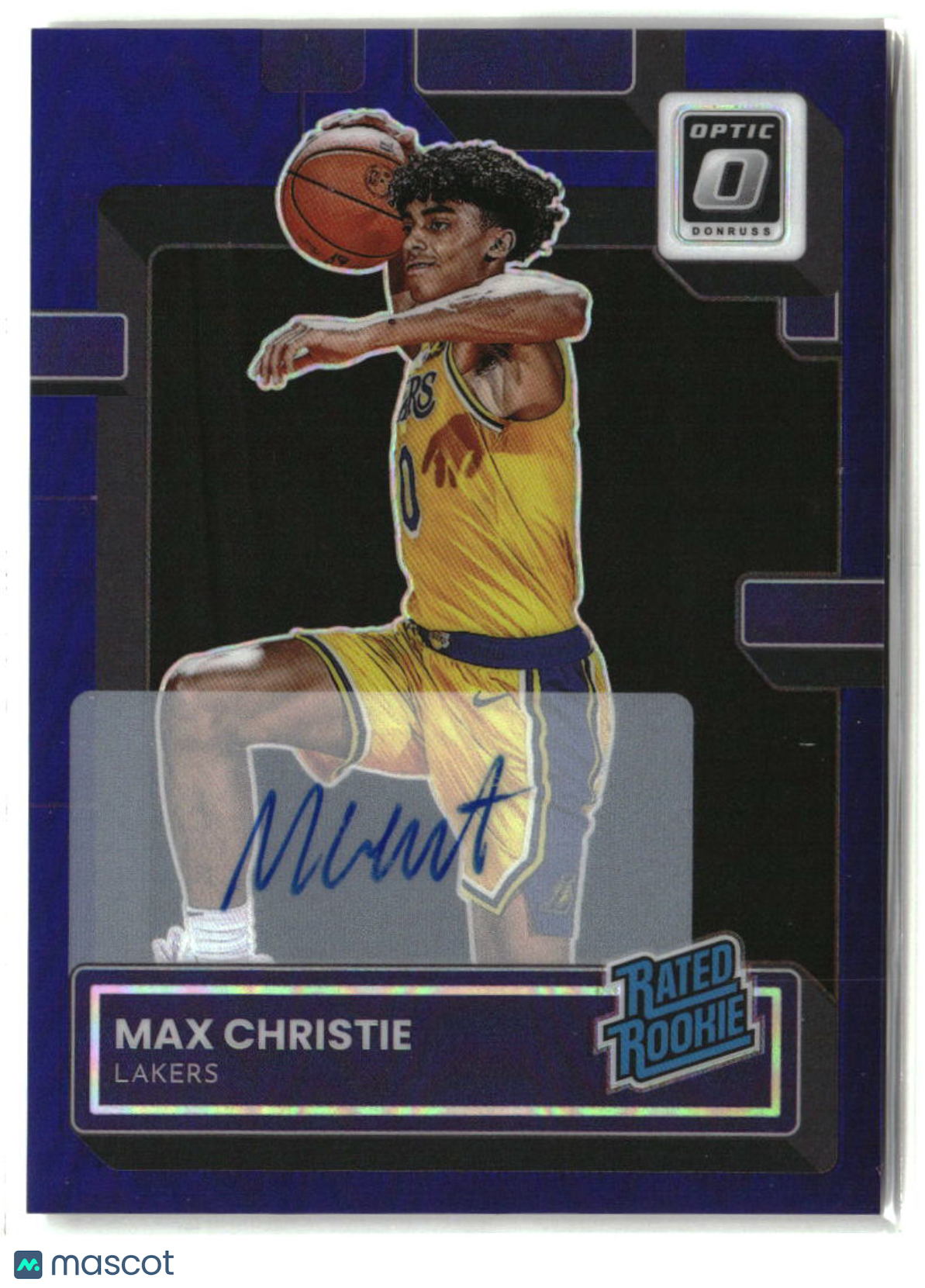Max Christie 2022-23 Donruss Optic Rated Rookies Signatures Purple #233