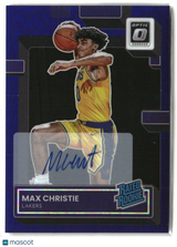 Max Christie 2022-23 Donruss Optic Rated Rookies Signatures Purple #233