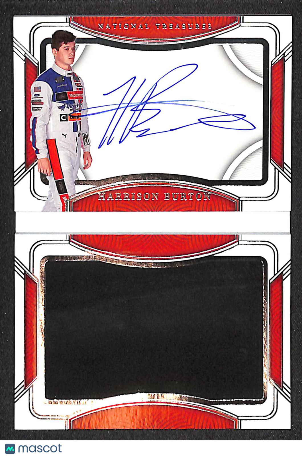 Harrison Burton 2023 National Treasures Jumbo Tire Signature Booklet #HB /25