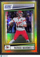 Patrick Mahomes II 2022 Score Gold #116
