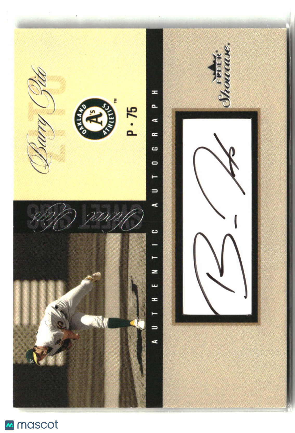 Barry Zito 2004 Fleer Showcase Sweet Sigs #SSA-BZ #/248