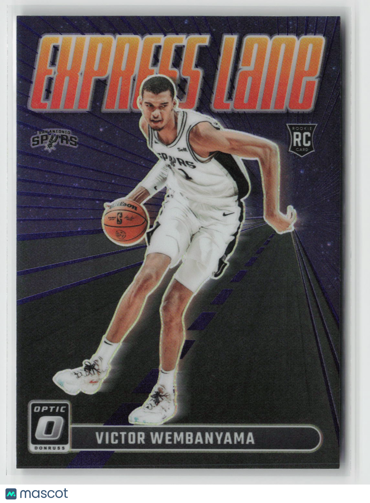 Victor Wembanyama 2023-24 Donruss Optic Express Lane Purple #8