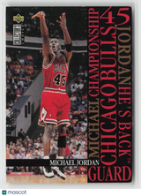 Michael Jordan 1995-96 Collector's Choice Jordan He's Back #M2