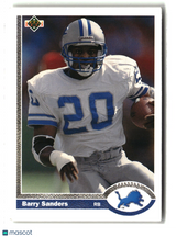 Barry Sanders 1991 Upper Deck #444