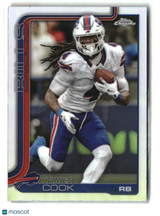 James Cook 2025 Topps Chrome Refractor #35