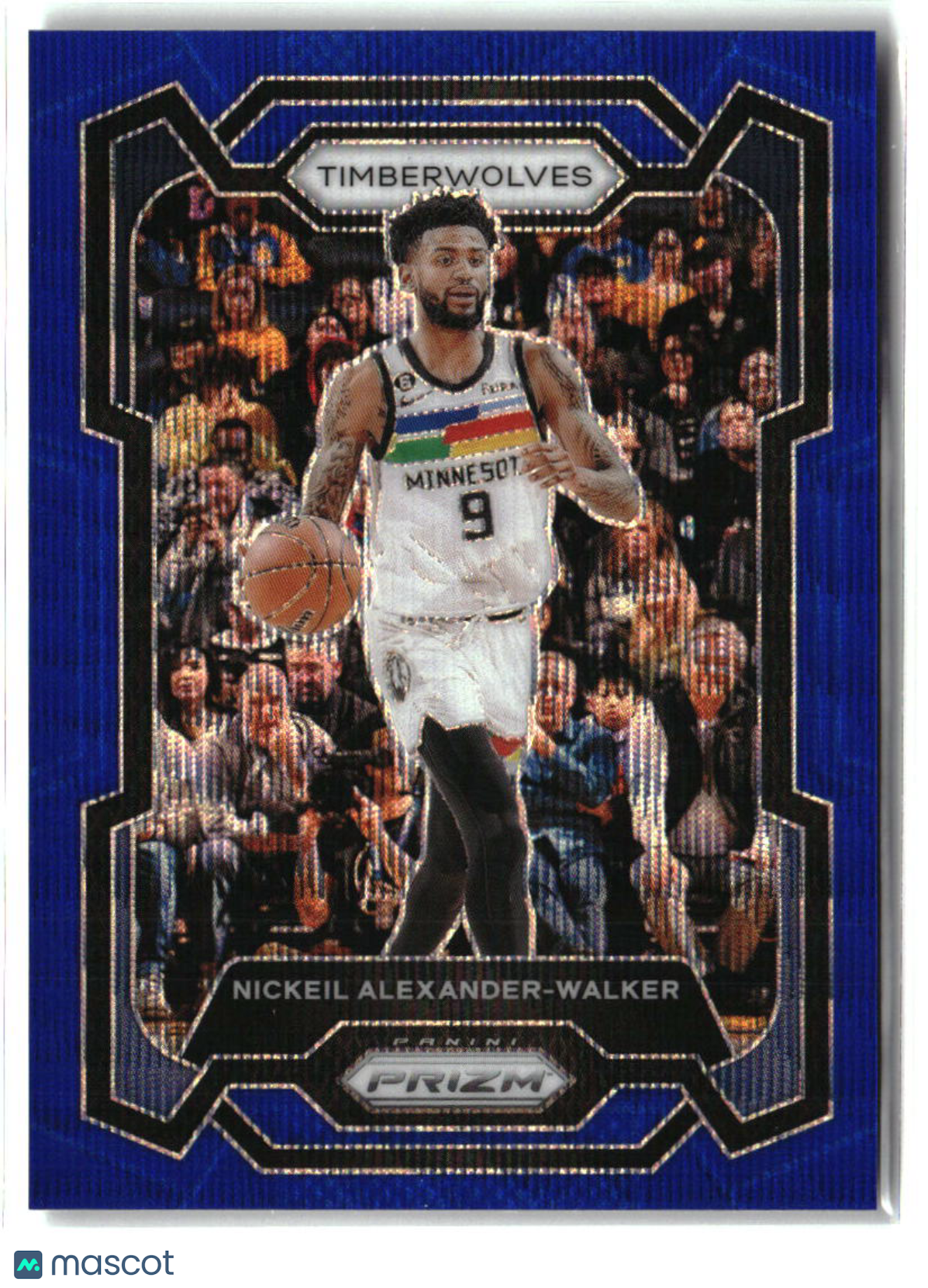 Nickeil Alexander-Walker 2023-24 Panini Prizm Prizms Blue Wave #218