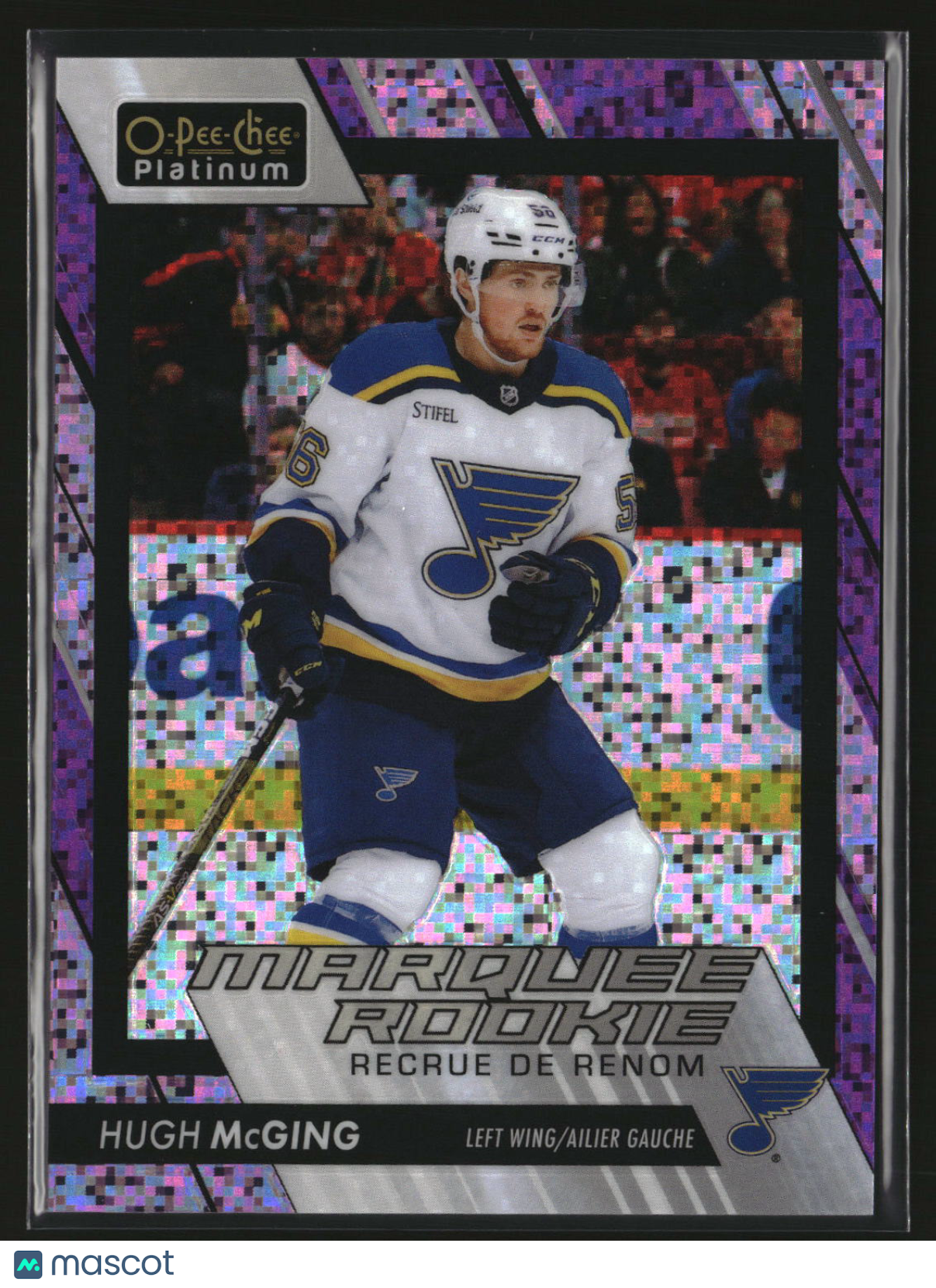Hugh McGing 2023-24 O-Pee-Chee Platinum Violet Pixels #242 #/299