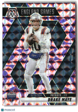 Drake Maye 2025 Panini Mosaic Mosaic Reactive Purple #258