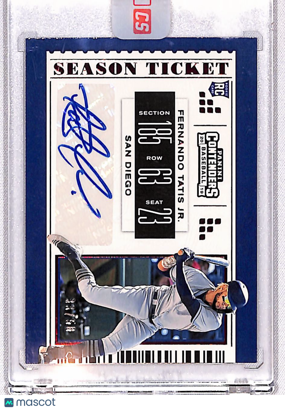 Fernando Tatis Jr. 2019 Chronicles Contenders Season Ticket Auto Red #4 #/50