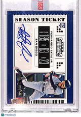 Fernando Tatis Jr. 2019 Chronicles Contenders Season Ticket Auto Red #4 #/50