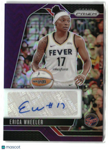 Erica Wheeler 2024 Panini Prizm WNBA Signatures Prizms Purple #SG-EW #/49