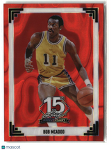 Bob McAdoo 2025 Leaf 1991 Base Lava Red #91B-14 #/3