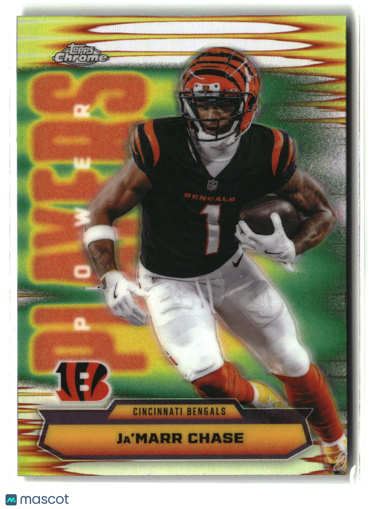 Ja'Marr Chase 2025 Topps Chrome Power Players Refractor #PP-21