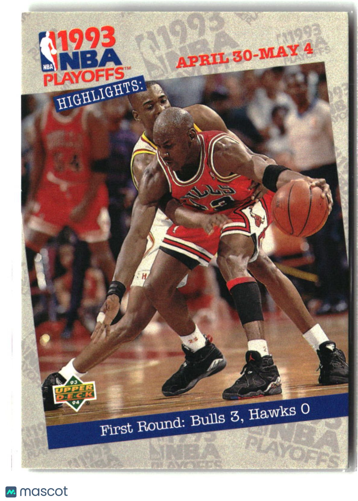 First Round: Bulls 3, Hawks 1993-94 Upper Deck #180