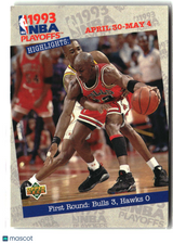 First Round: Bulls 3, Hawks 1993-94 Upper Deck #180
