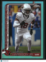 Marvin Harrison Jr 2025 Topps Chrome Football Teal Refractor /299 #1