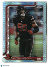 Darius Robinson 2025 Topps Chrome Prism Refractor #9