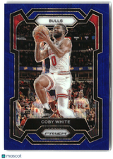 Coby White 2023-24 Panini Prizm Prizms Blue Wave #239