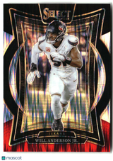 Will Anderson Jr. 2024 Panini Select Black & Red Prizm Shock #100