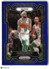 Derrick White 2023-24 Panini Prizm Prizms Blue Wave #229