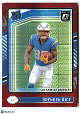 Brenden Rice 2024 Donruss Optic Red Hyper #213