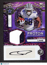 CeeDee Lamb 2020 Panini Elements Proton Patch Autographs #PA-CL #/50