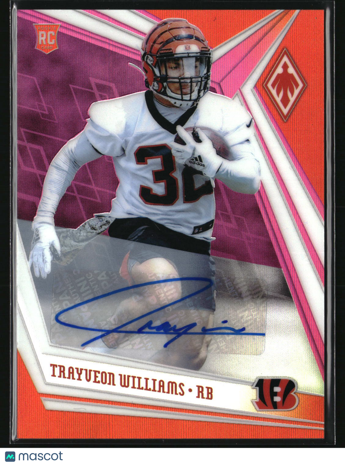 Trayveon Williams 2019 Panini Phoenix Rookie Autographs Pink #169 #/25