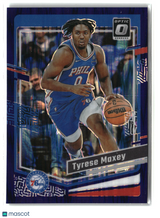 Tyrese Maxey 2023-24 Donruss Optic Purple Shock #70