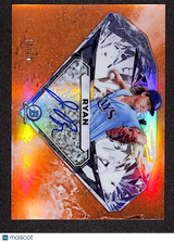 Joe Ryan 2020 Bowman Draft Applied Pressure Autographs Orange #APDCA-JR #/25