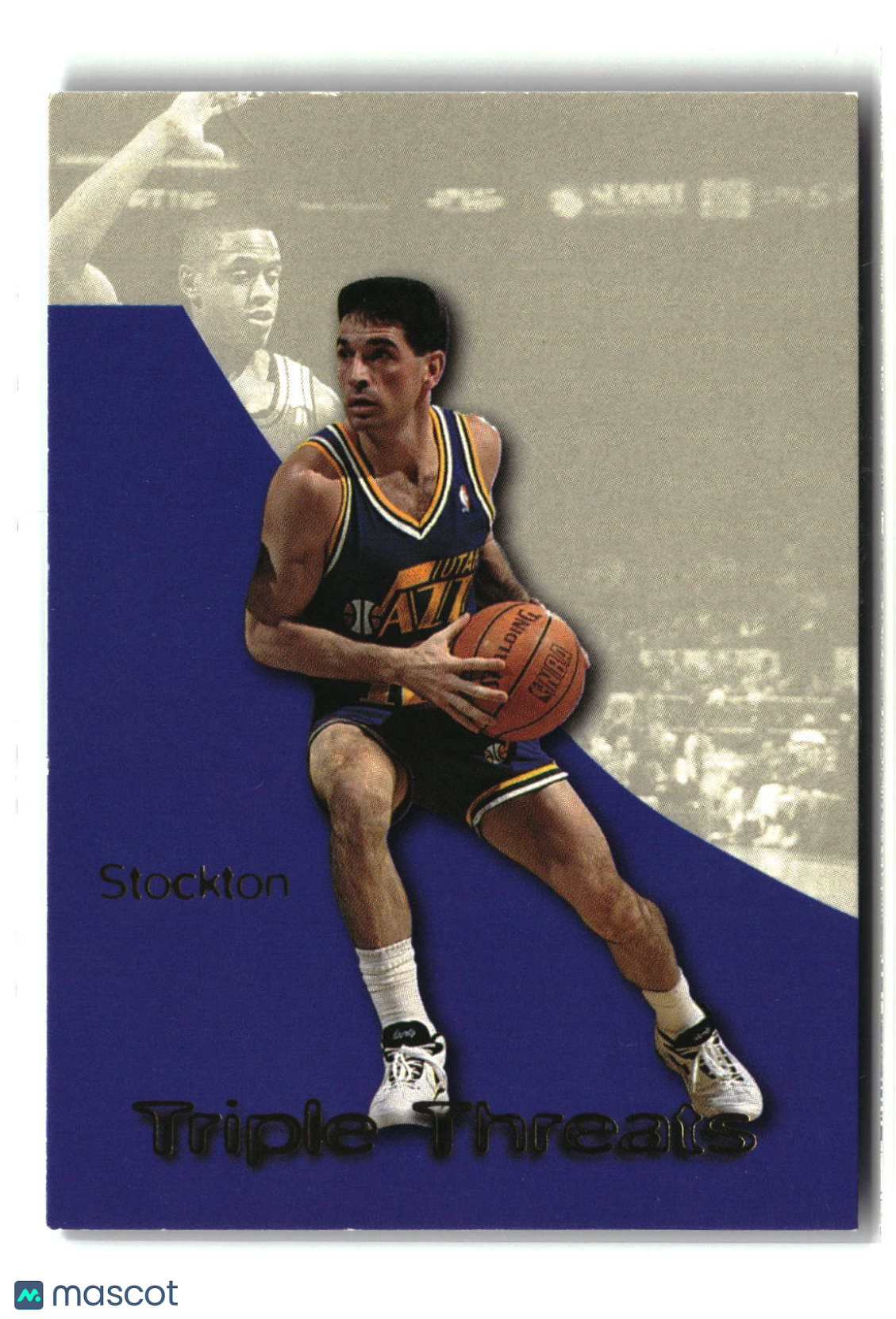 John Stockton 1996-97 SkyBox Premium Triple Threats #TT7