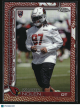 Walter Nolen 2025 Topps Chrome Football Leather Refractor #365