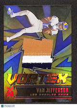 Van Jefferson 2020 Panini XR Vortex Materials Gold #VX-27 #/10