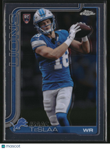 Isaac TeSlaa 2025 Topps Chrome Football #320