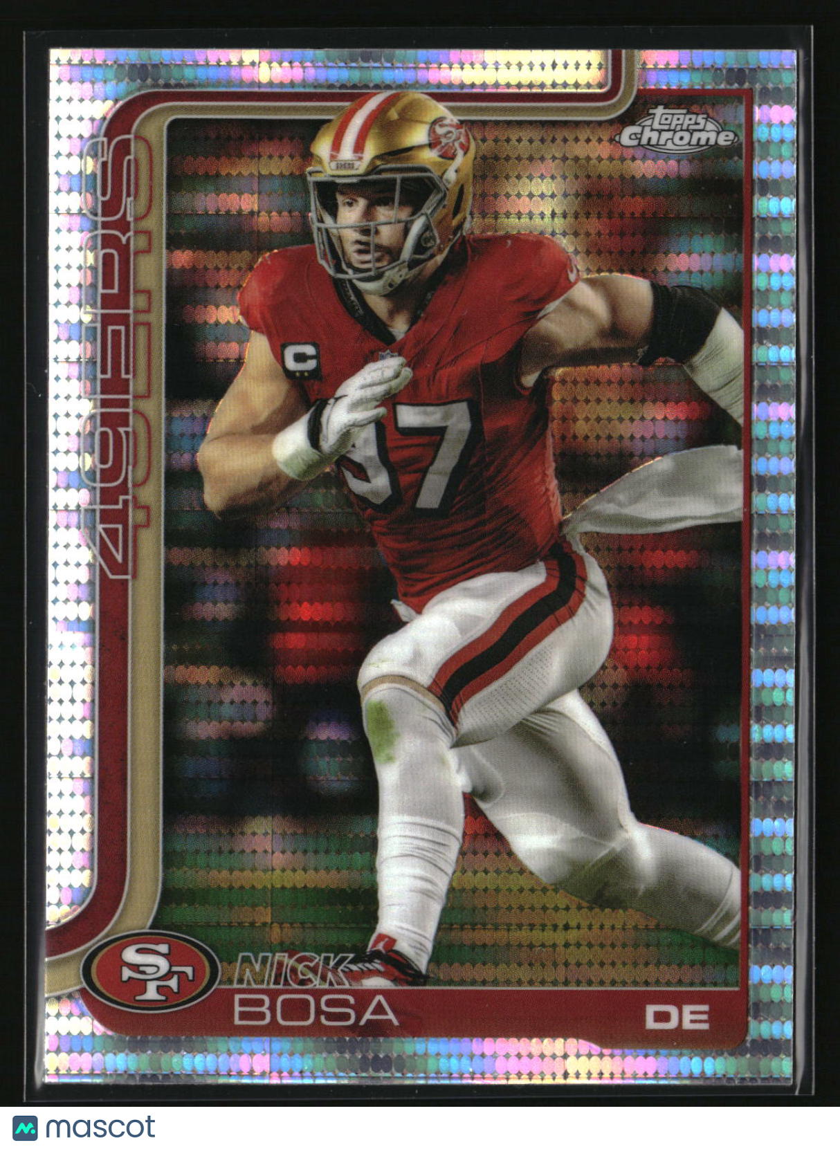 Nick Bosa 2025 Topps Chrome Pulsar Refractor #264