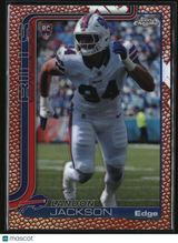 Landon Jackson 2025 Topps Chrome Football Leather Refractor #358