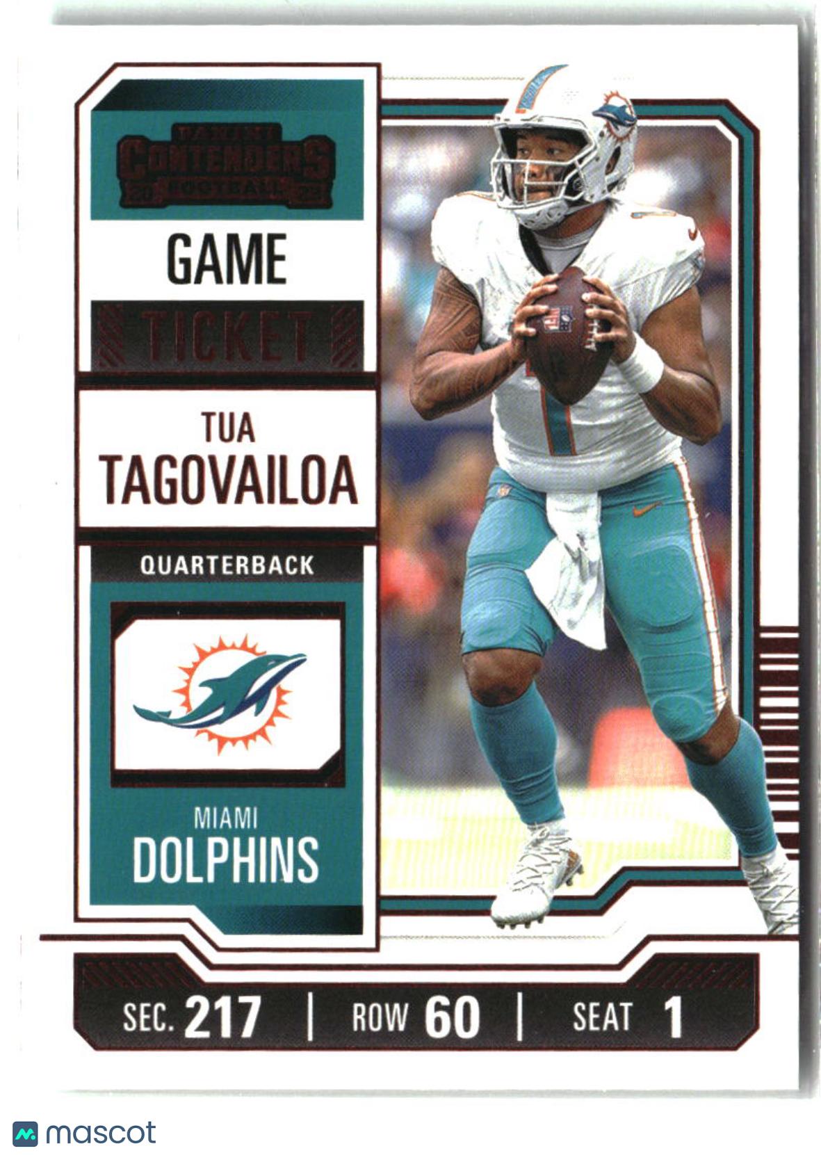 Tua Tagovailoa 2023 Panini Contenders Game Ticket Red #64