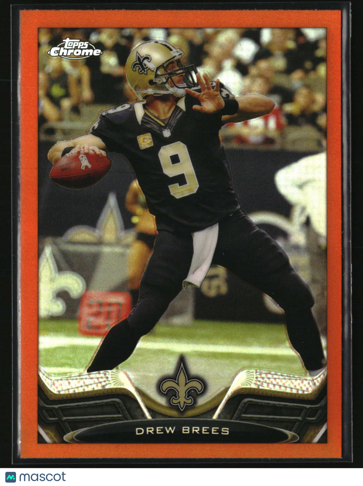 Drew Brees 2013 Topps Chrome Orange Refractors #25