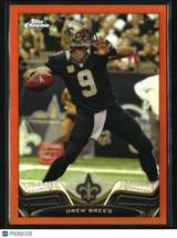Drew Brees 2013 Topps Chrome Orange Refractors #25