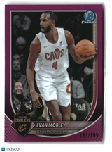 Evan Mobley 2025-26 Bowman Chrome Fuchsia Refractors #BCV-93 #/199