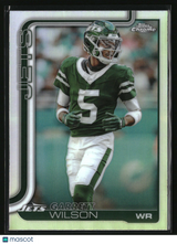 Garrett Wilson 2025 Topps Chrome - Topps Refractor #235