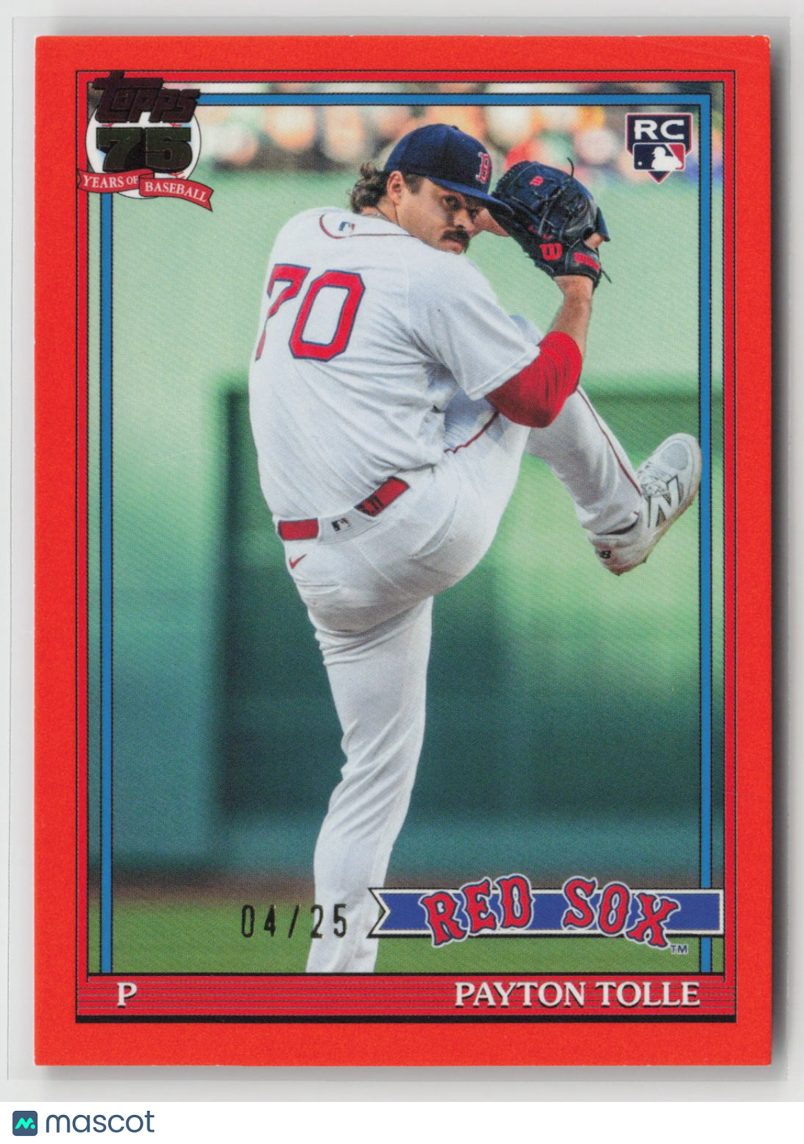 Payton Tolle 2026 Topps Update 35th Anniversary Orange #U91-21