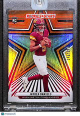 Jayden Daniels 2024 Panini Rookies & Stars Orange #148 #/249