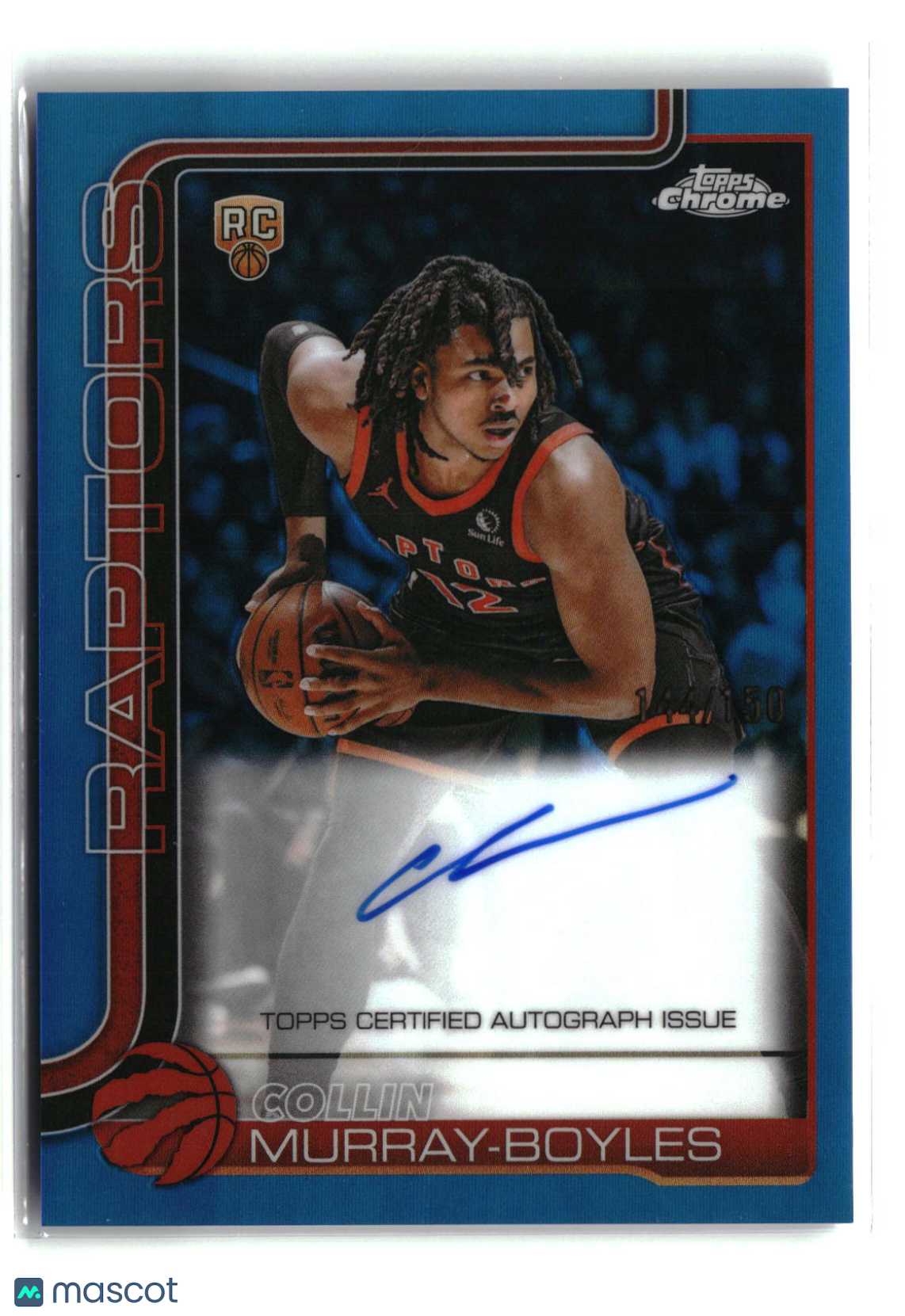 Collin Murray-Boyles 2025-26 Topps Chrome Update Autographs Blue #TCA-CMB #/150