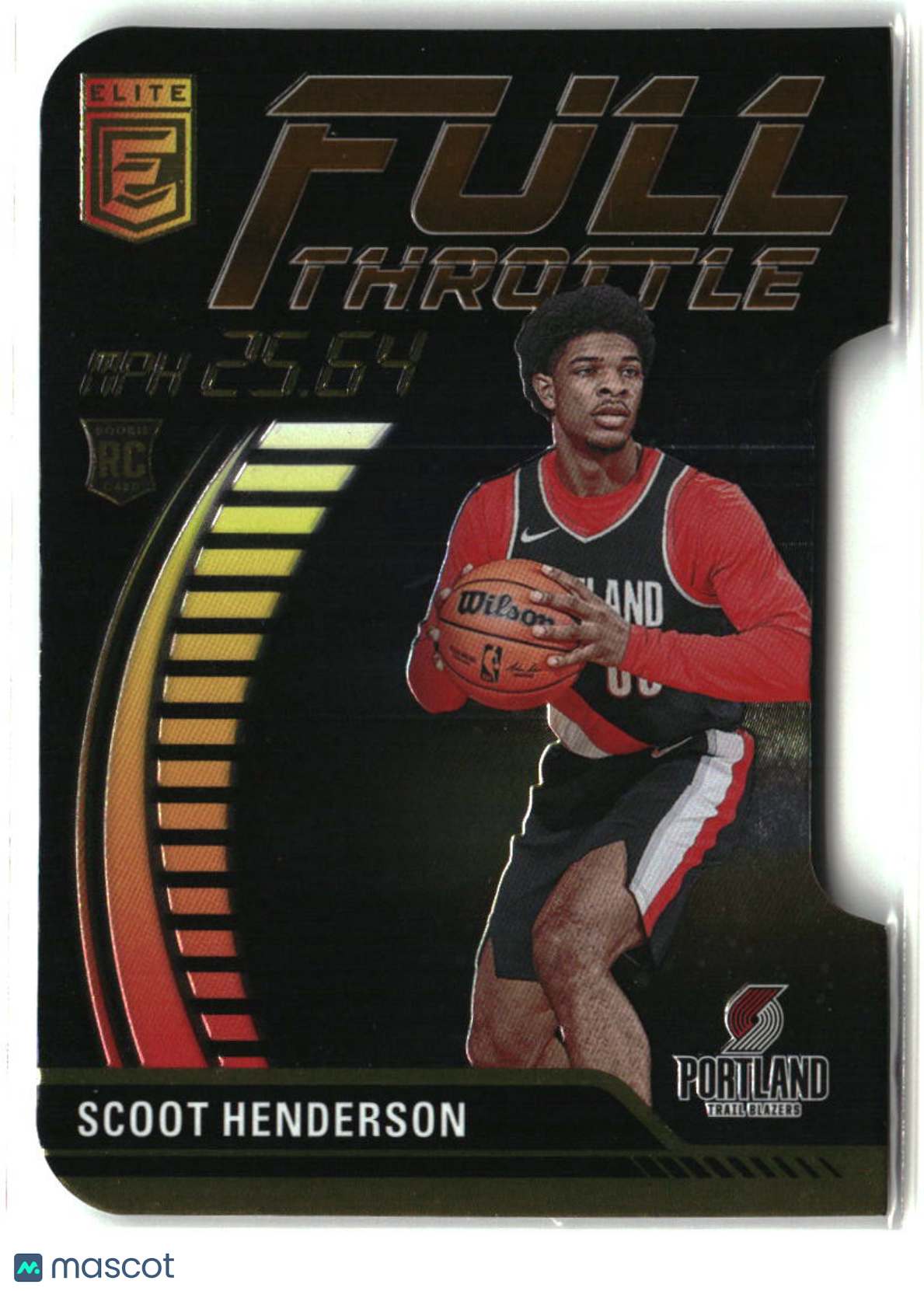 Scoot Henderson 2023-24 Donruss Elite Full Throttle Orange Die Cut #2