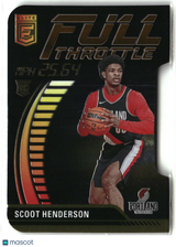 Scoot Henderson 2023-24 Donruss Elite Full Throttle Orange Die Cut #2