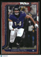 Kyle Hamilton 2025 Topps Chrome Football Leather Refractor #29